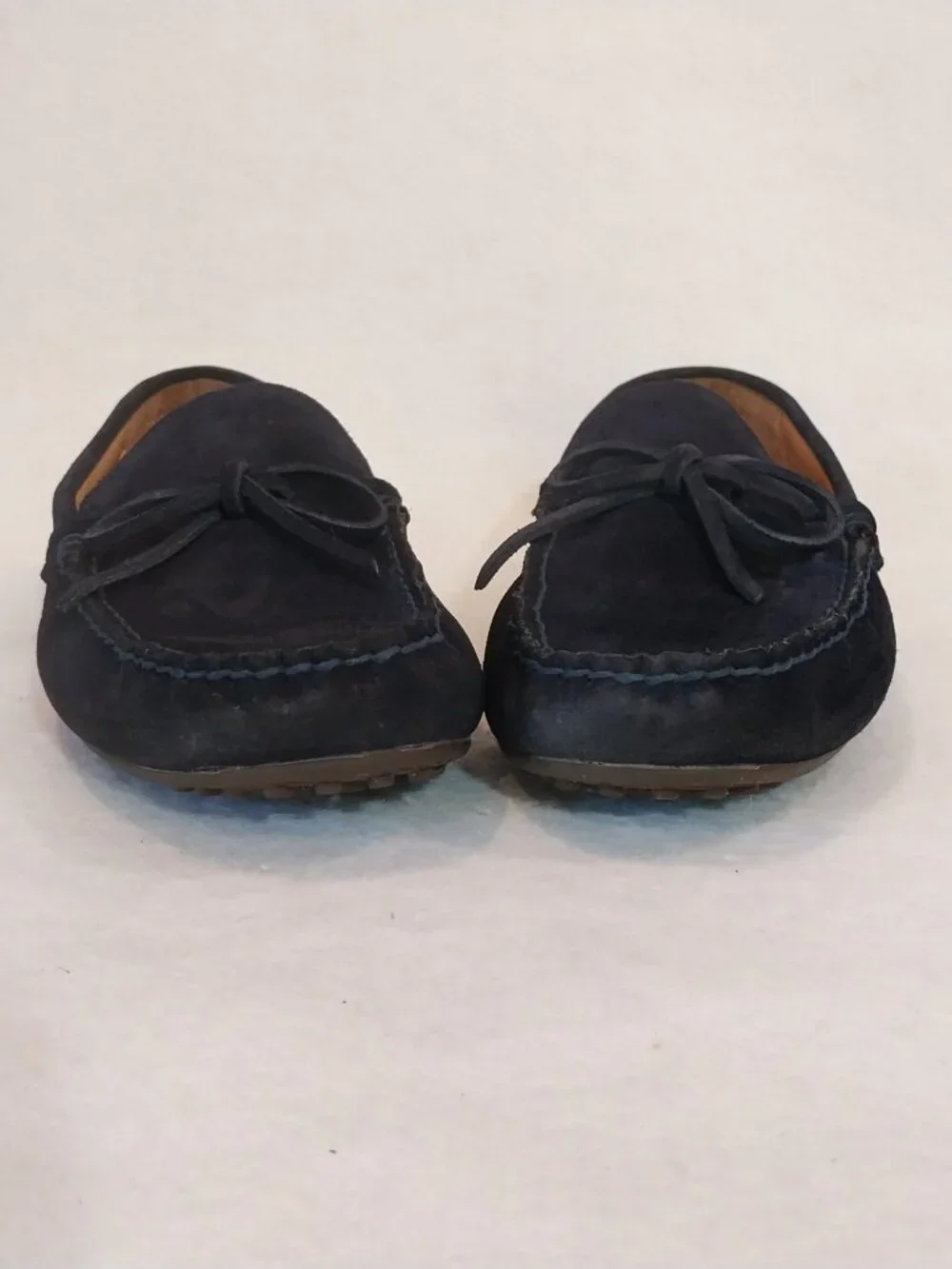 Polo Ralph Lauren Woodford Driving Loafers Mens 12 D Blue Suede Leather Designer